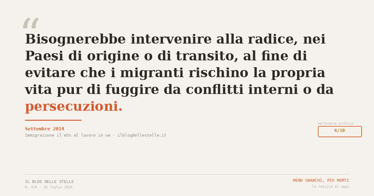 Meno sbarchi, più morti.