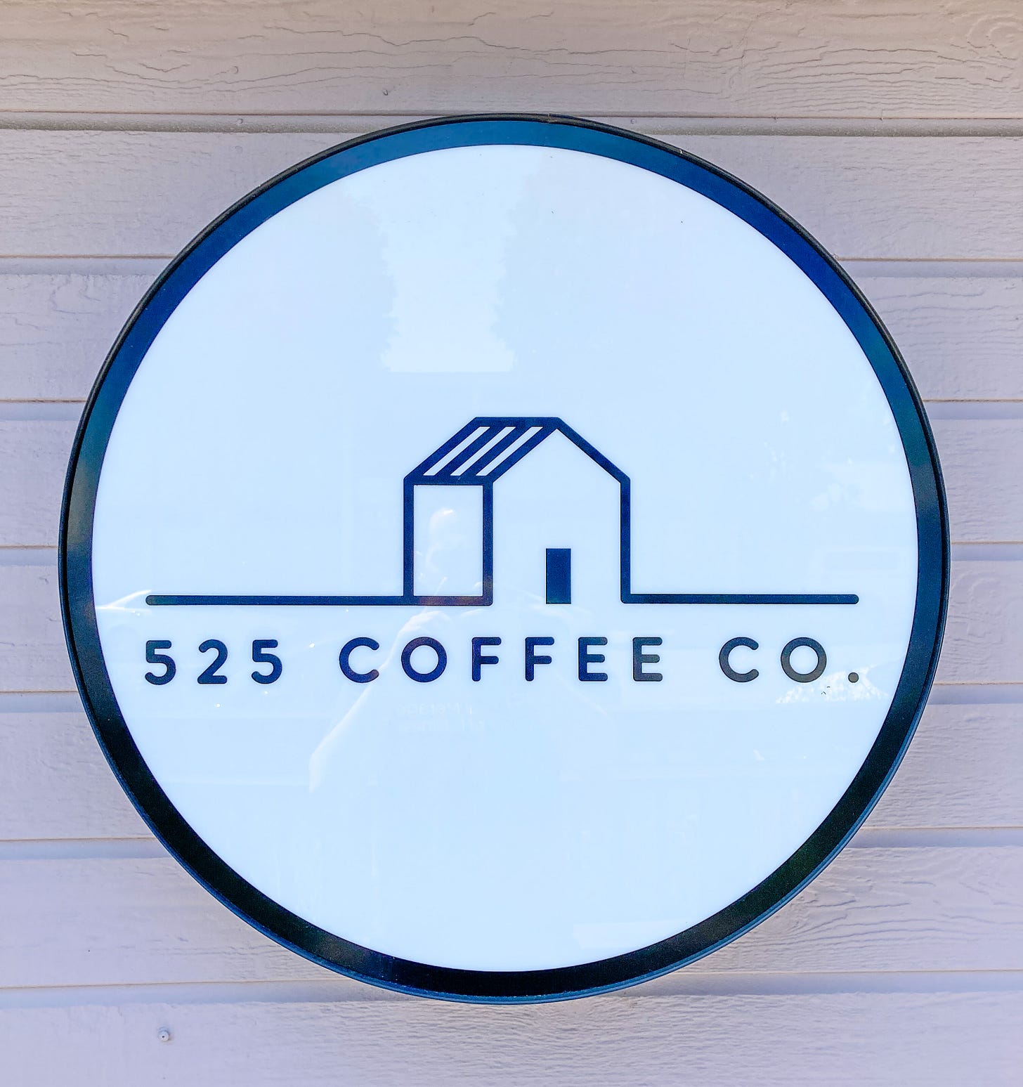 Exterior sign at 525 Coffee Co. Exterior sign at 525 Coffee Co.