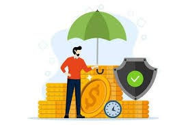 Financial insurance concept. People save money and protect bank deposits.  money protection investment security concept, guarantee. Financial savings  insurance. Vector illustration in flat design. 25682110 Vector Art at  Vecteezy