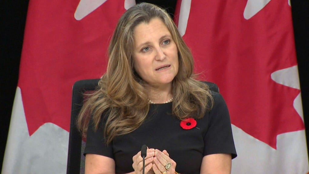 Gov't prepared for Trump leadership: Freeland Gov't prepared for Trump leadership: Freeland