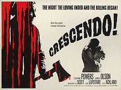The poster for the 1970 film, Crescendo