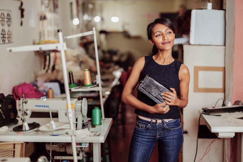 Abai Schulze, founder of ZAAF Collection, who has found an international market for Ethiopian-made leather products. Abai Schulze, founder of ZAAF Collection, who has found an international market for Ethiopian-made leather products.