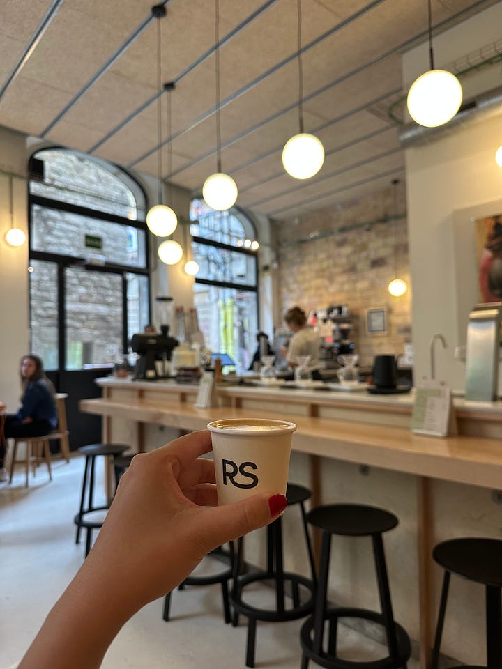 left: Ripa Coffee - Eixample; right: Right Side Coffee - Gothic Quarter