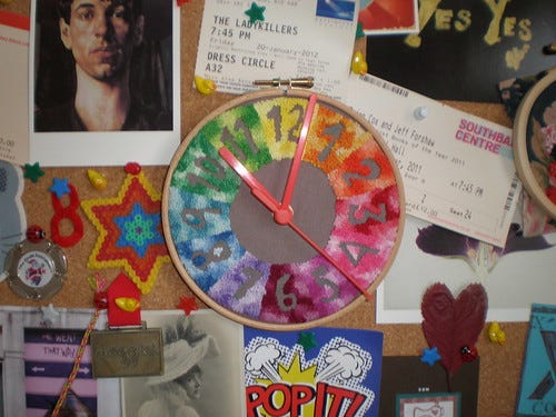 French knot Clock face French knot Clock face