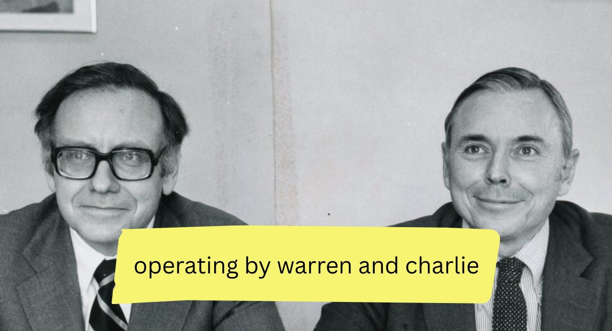 Operating by Warren & Charlie