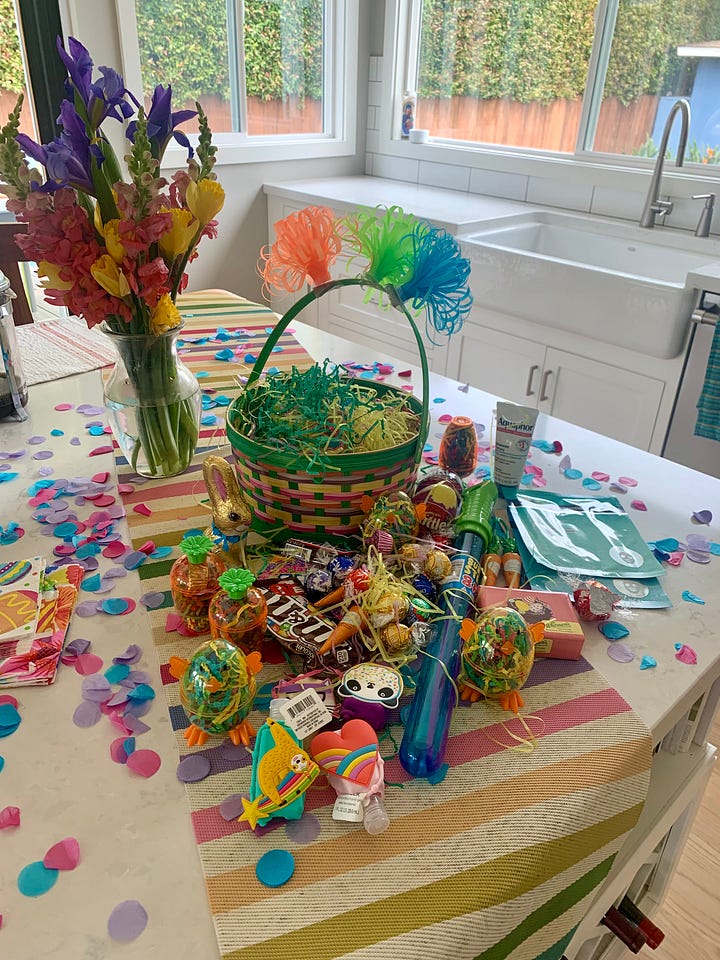 Easter basket 2020 - this was peak early covid & really needed something to lift our spirits