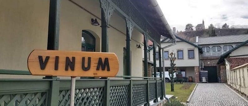 The entrance to Vinum Winery The entrance to Vinum Winery