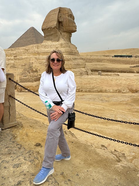 photos of Egyptian pyramids and Sphinx