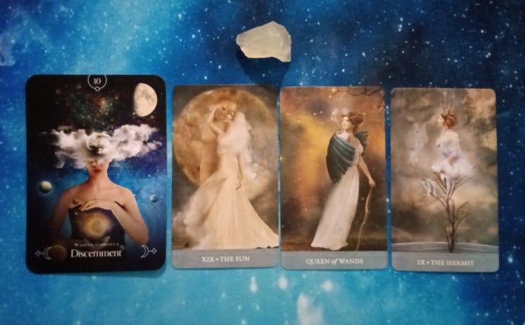 Full Moon & Lunar Eclipse Pick-a-Card Tarot Reading for March 2025, Pile 1, citrine, all cards
