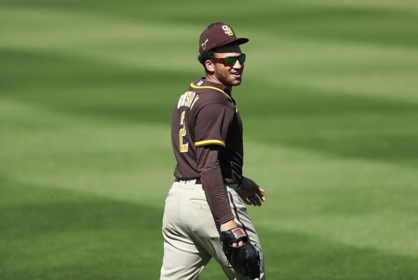 Padres' Trent Grisham diagnosed with Grade 1 hamstring sprain - The San  Diego Union-Tribune