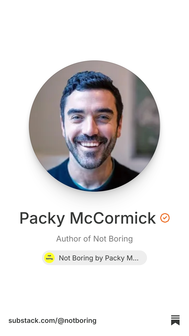 Packy McCormick | Substack
