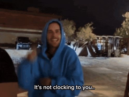 Justin Bieber It’s Not Clocking To You GIF - Justin bieber It’s not  clocking to you It’s not clocking to you that i’m standing on business -  Discover & Share GIFs