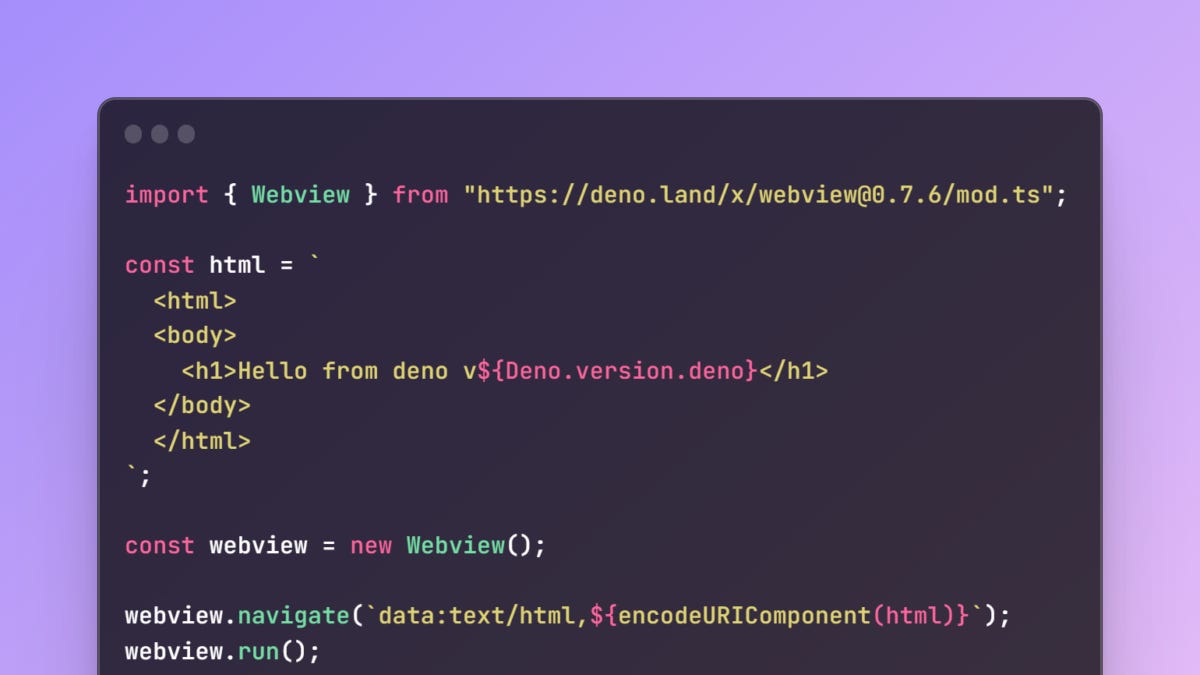 Building Desktop Apps With Deno - by Tristan Isham