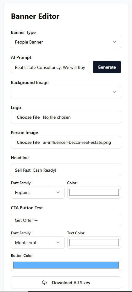 AI Banner Ad Settings