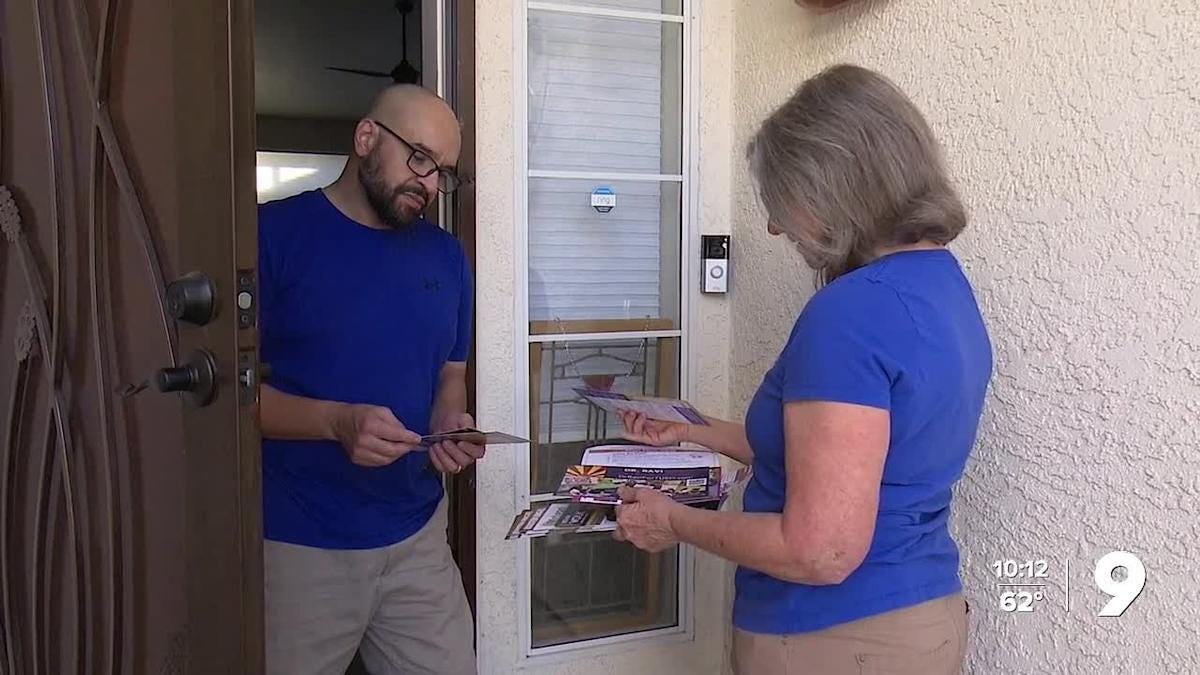 Tucson Democrats and Republicans canvass to reach undecided voters