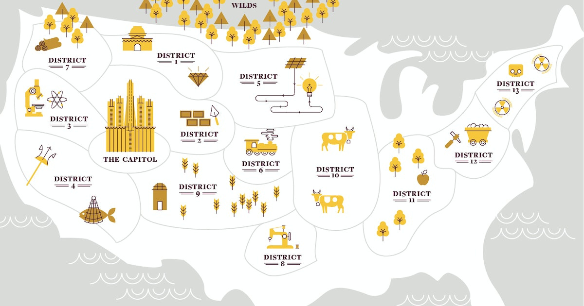 This 'Hunger Games' Panem Map Will Help You Find Out Which District You ...