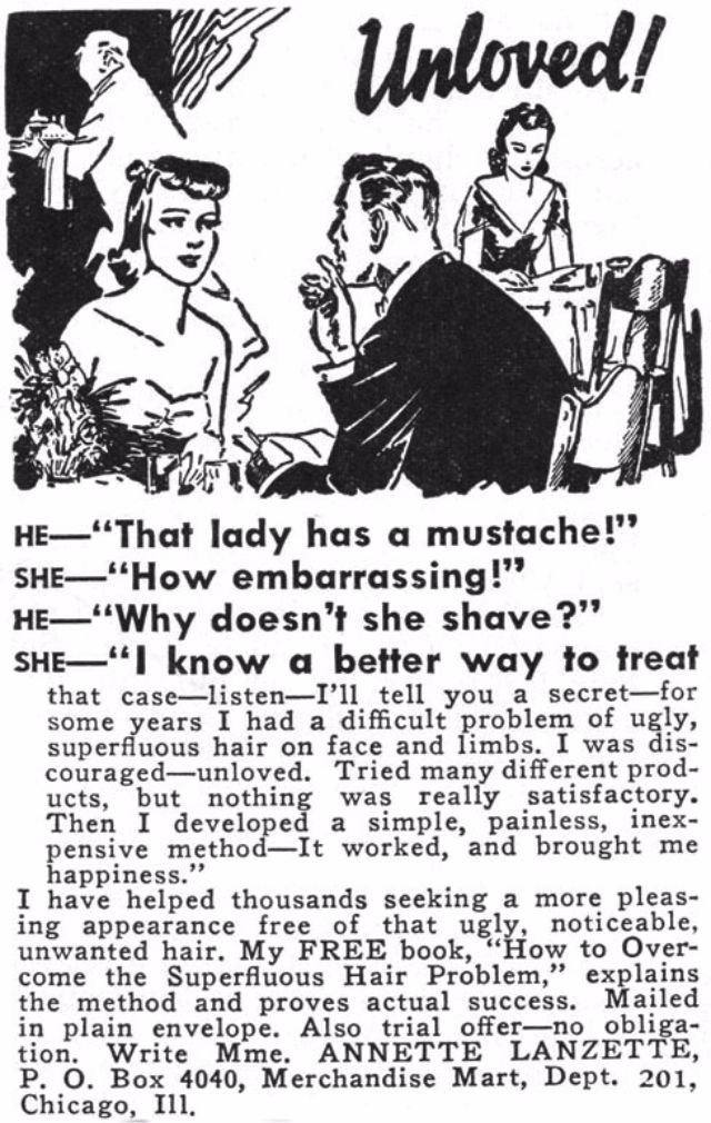 Despite all these beauty pressures, ads paradoxically dictated that a woman must never appear vain. Despite all these beauty pressures, ads paradoxically dictated that a woman must never appear vain.