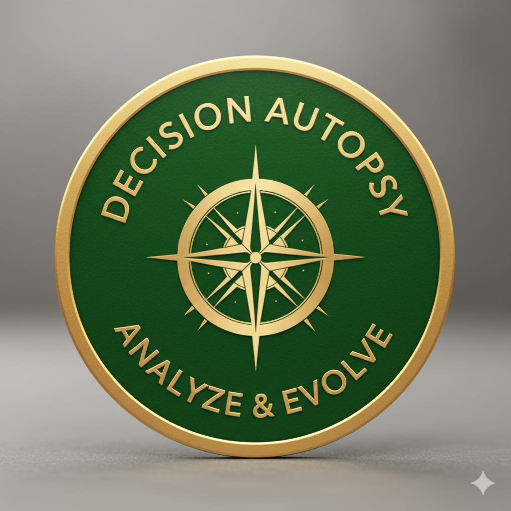Decision Autopsy series logo - analysis of real financial decision patterns Decision Autopsy series logo - analysis of real financial decision patterns