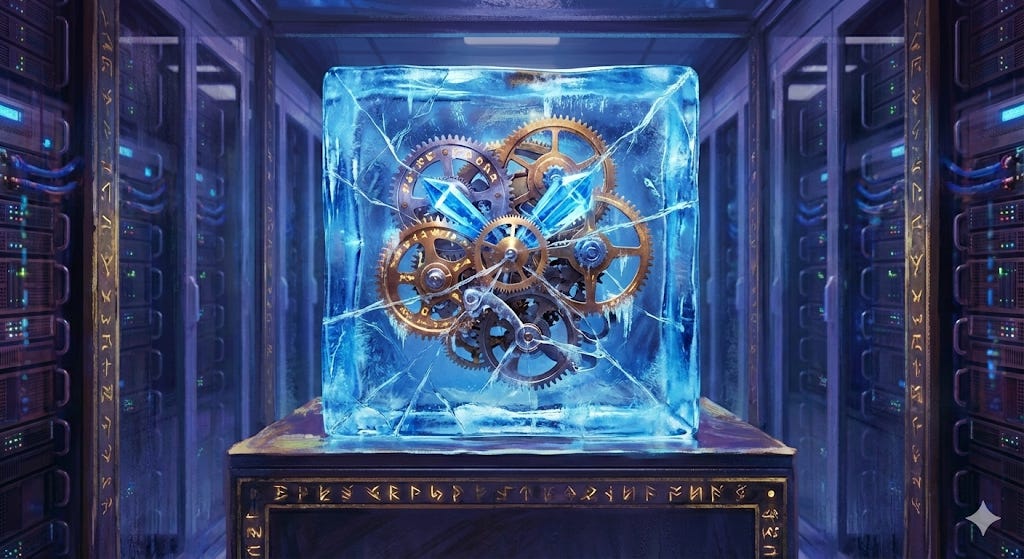 When machine-only consensus freezes, architecture begins.