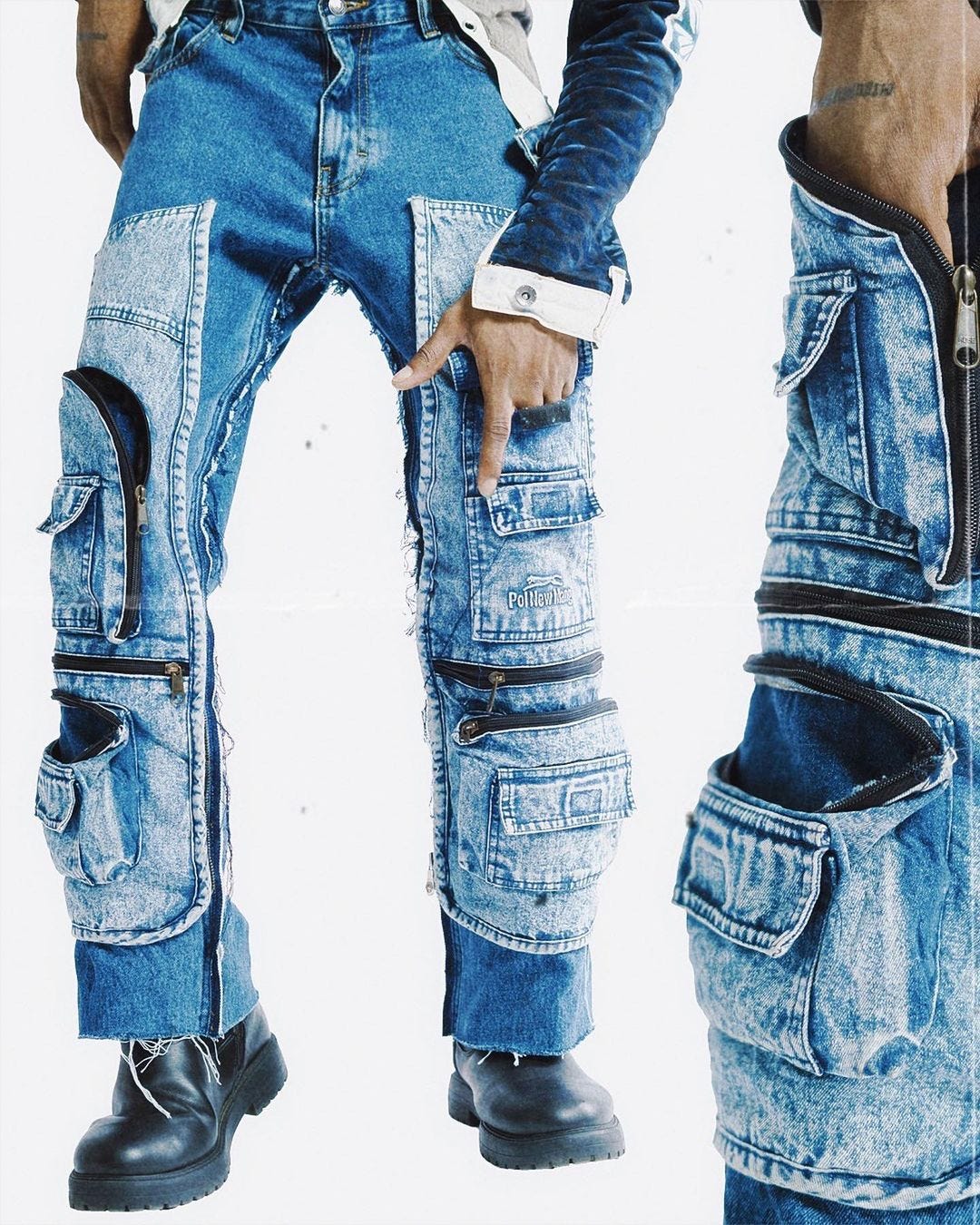reworked pants from the piece et patch collection