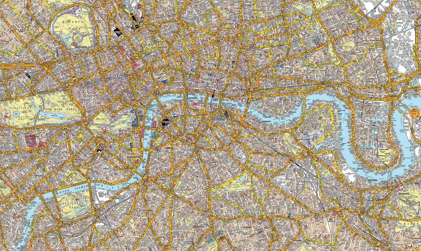 A-Z Canvas London Street Map