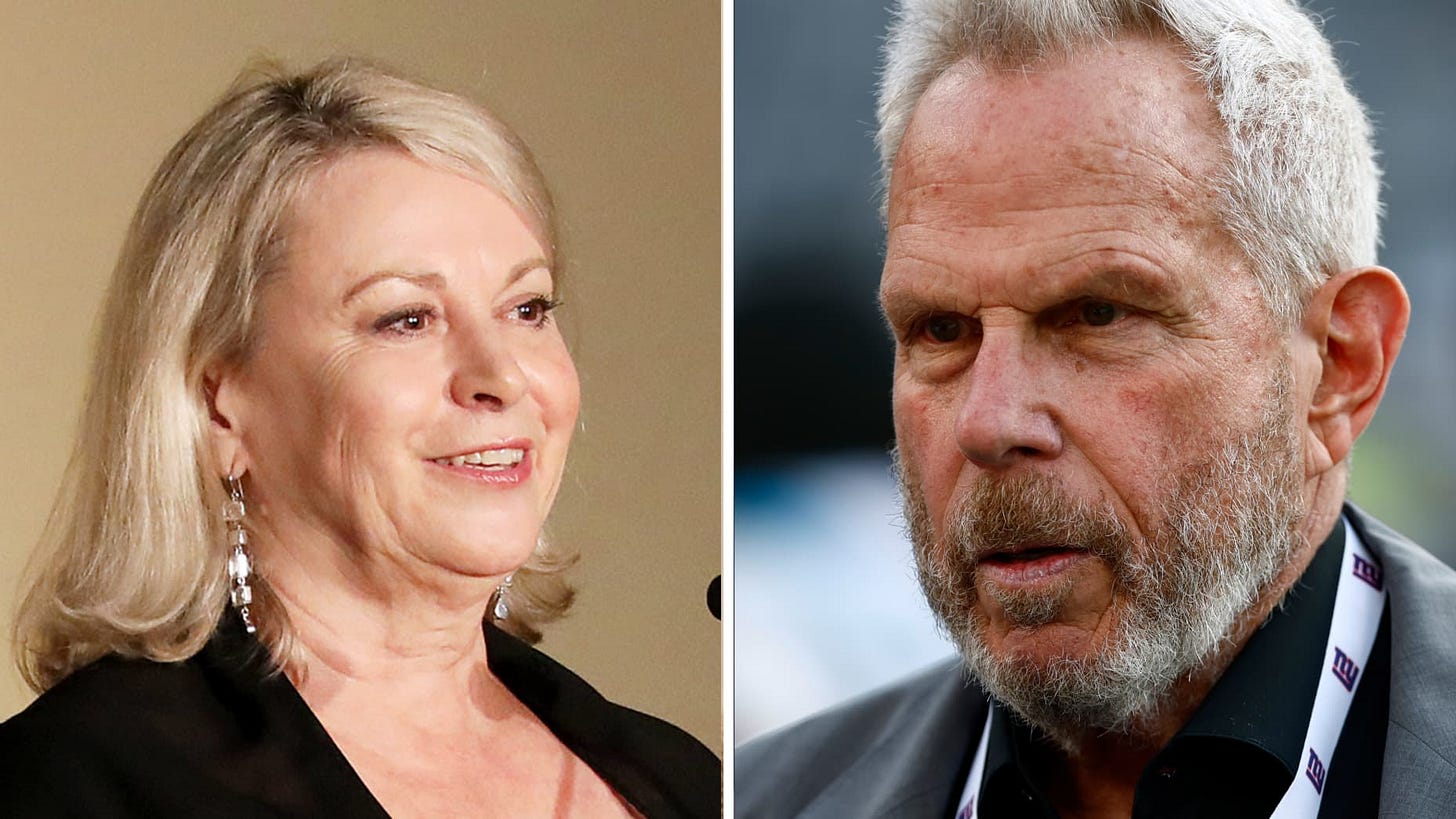 Joanna Rubinstein (L), Steve Tisch (R)