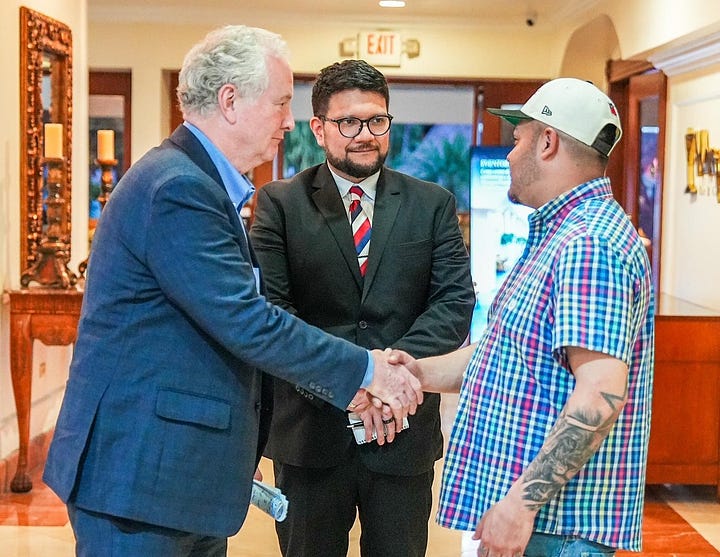Photos of the same meeting, released by President Bukele