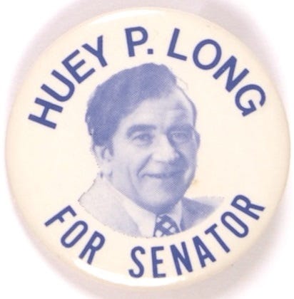 Ed Asner, Huey Long for Senator Movie Pin Ed Asner, Huey Long for Senator Movie Pin
