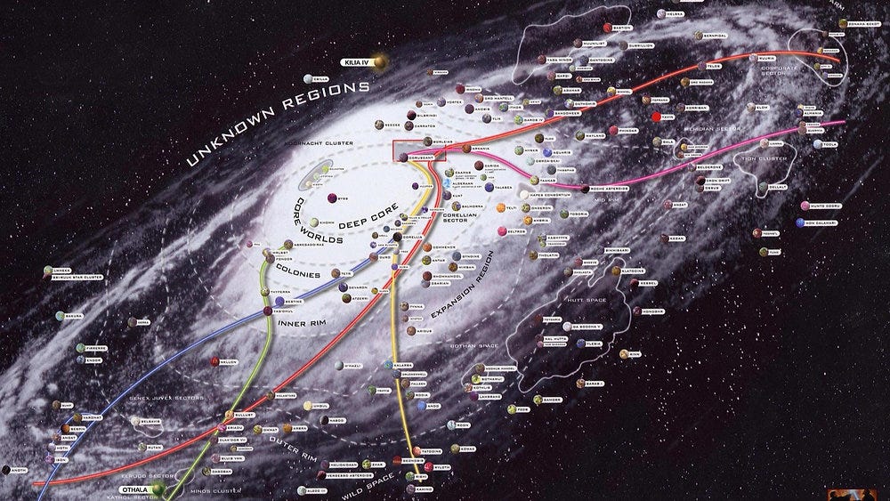 Explore the Galaxy Far, Far Away: New Official Star Wars Map Now Live