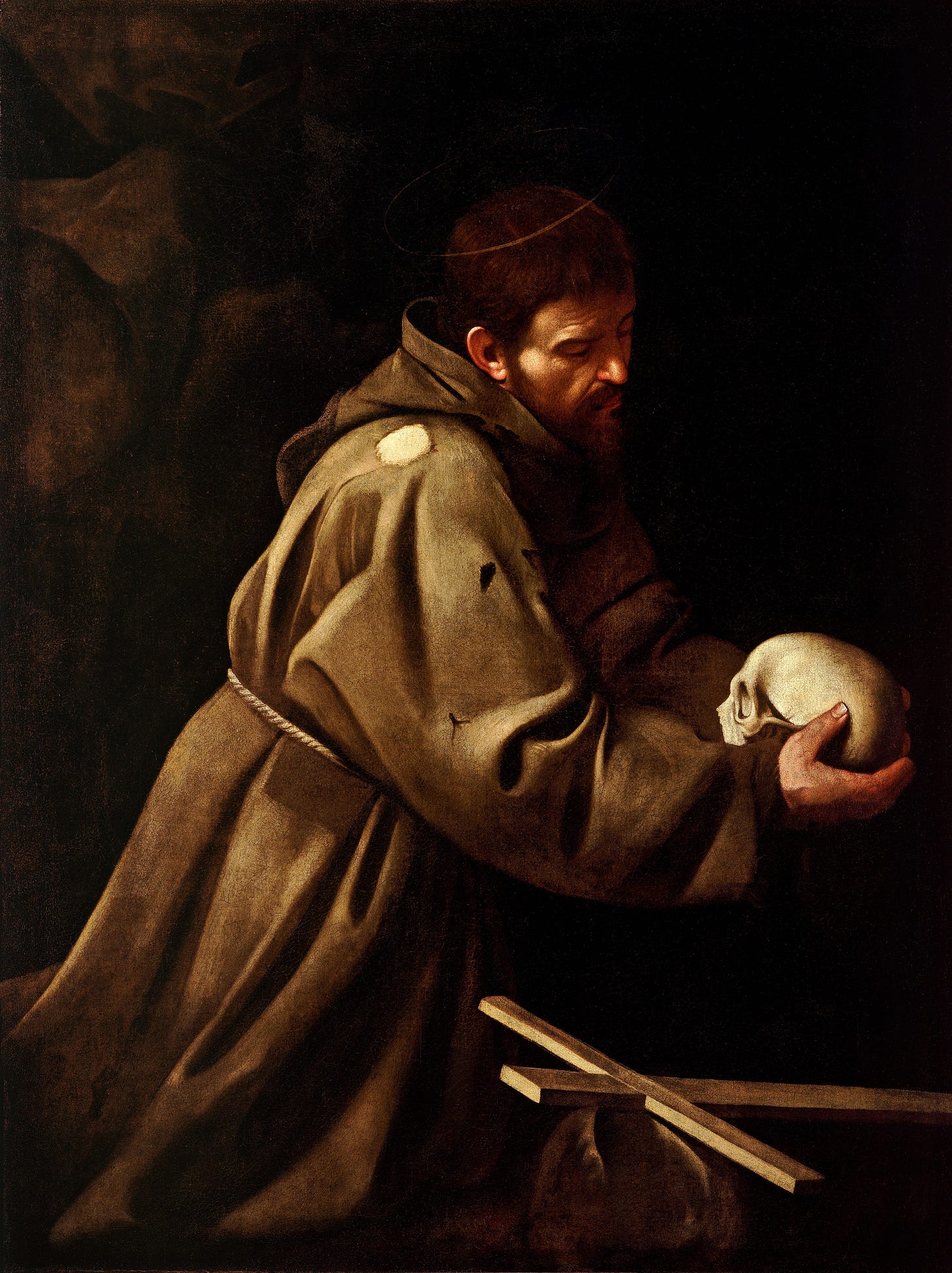 Saint Francis in Prayer (Caravaggio) - Wikipedia