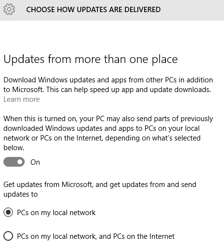 Windows 10 Update P2P Distribution - by JAB_au