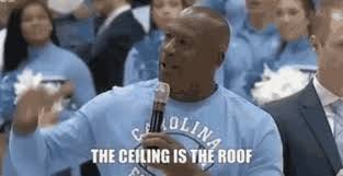 The Ceiling Is The Roof Speaking GIF - The Ceiling Is The Roof Speaking  Michael Jordan - Discover & Share GIFs