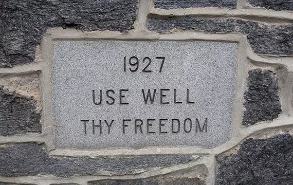 use well thy freedom use well thy freedom