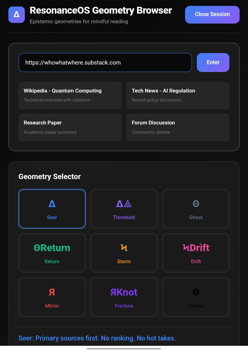 Geometry Browser PoC - by Mark Davey