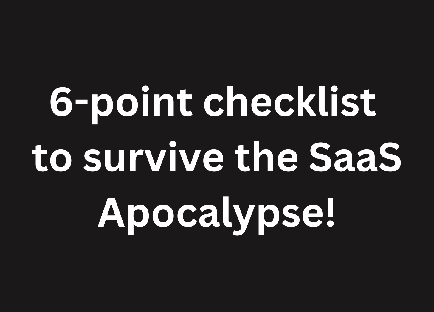Seat-based SaaS is Dead! What Comes After? - by Ray Myers