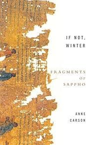 Sappho by Anne Carson ...