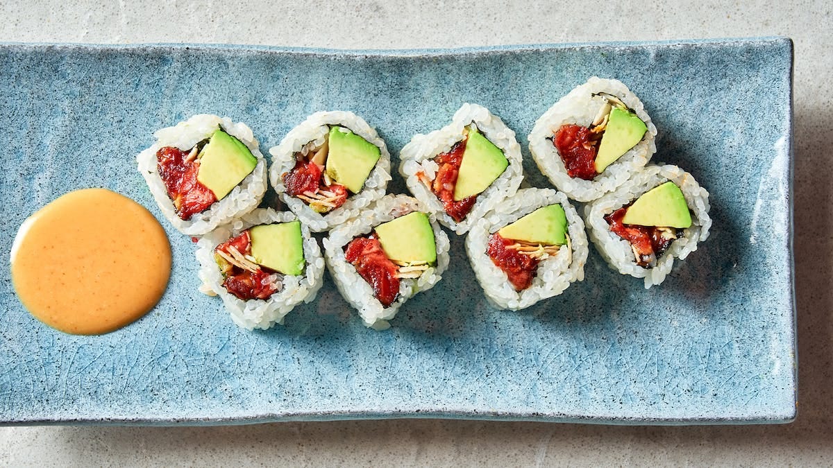 sushi on a table