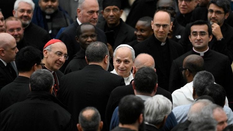 Pope Leo XIV meets with the clergy from the Diocese of Rome