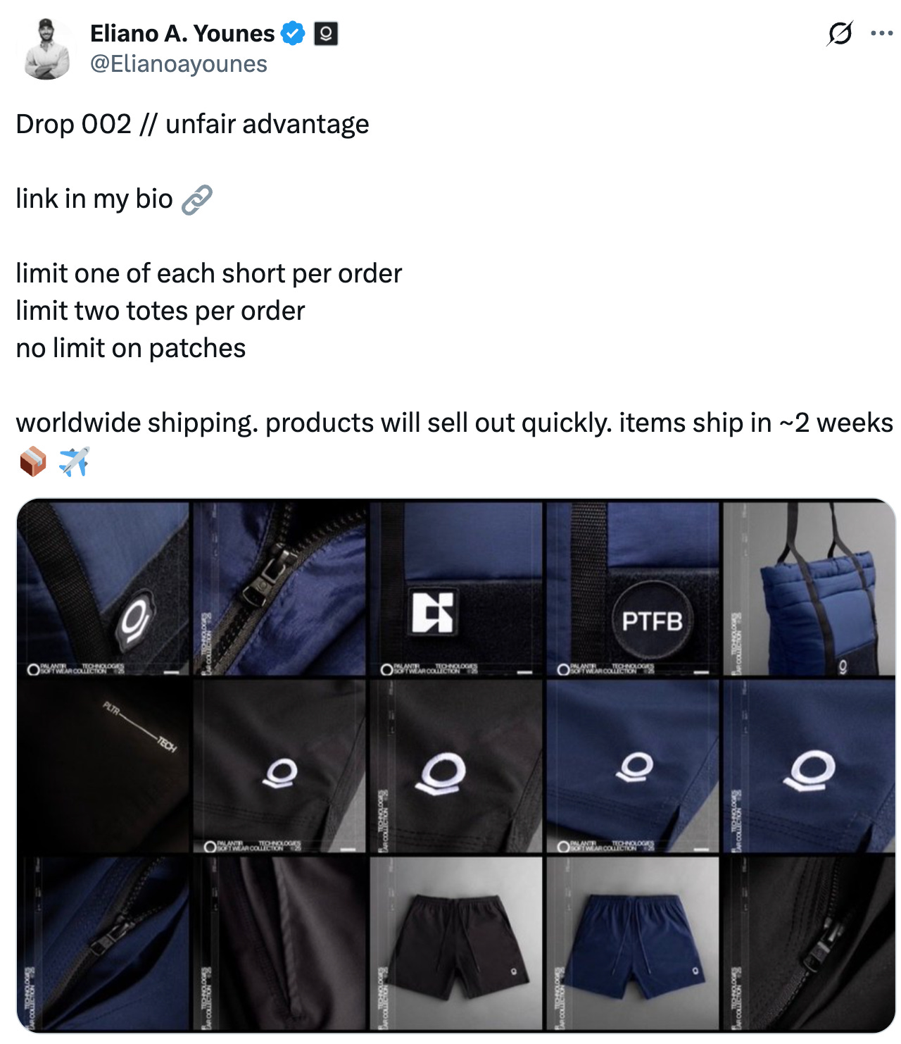 🩳 SOLD OUT | Palantir Bullets #143