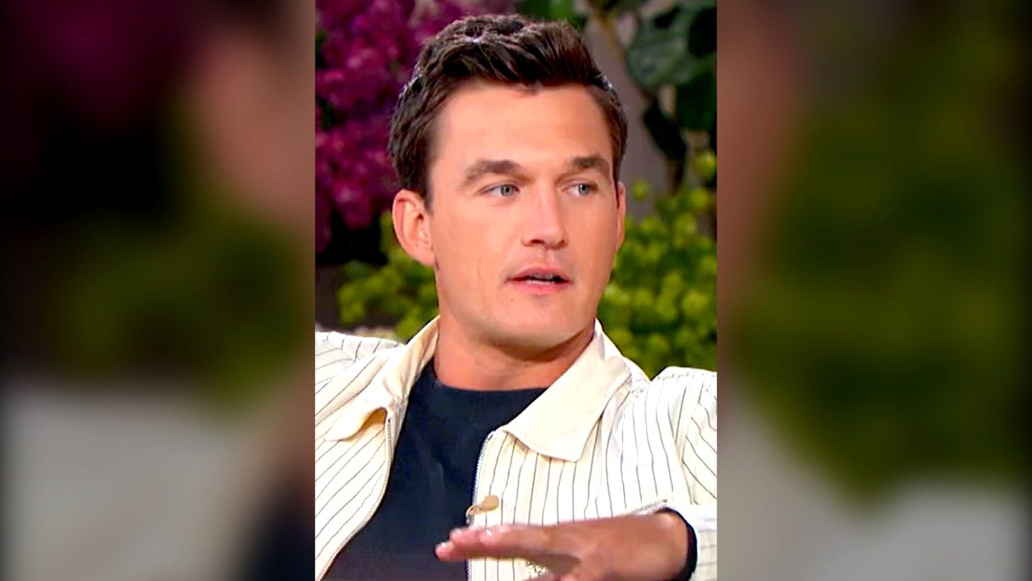 Tyler Cameron on The Jennifer Hudson Show in 2024. Image: WBNX-TV 55 via Wikimedia Commons