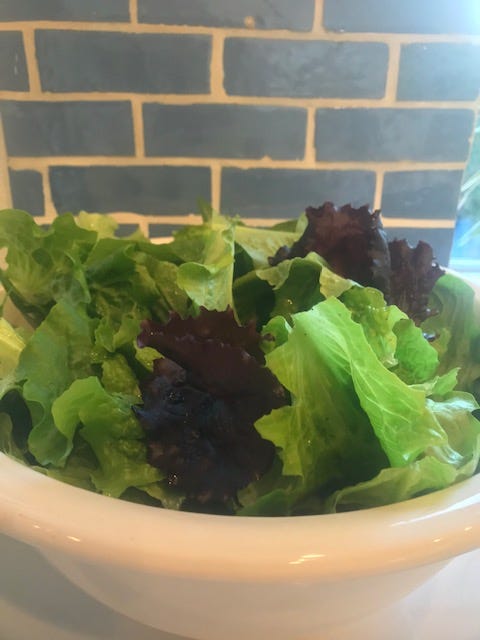 bowl of organic salad