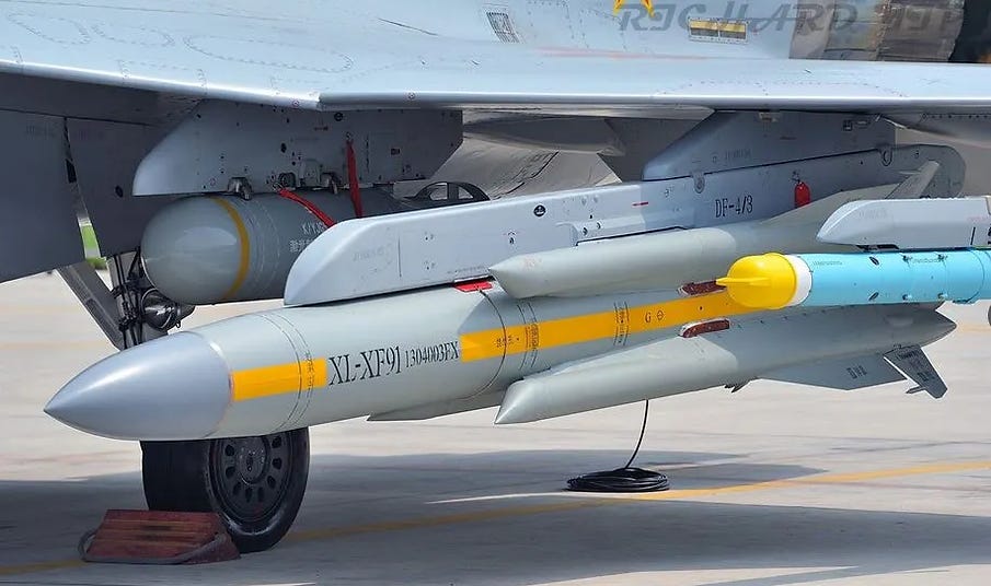 A Chinese YJ-91 anti-radiation missile A Chinese YJ-91 anti-radiation missile