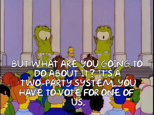 Throw Your Vote Away: The Simpsons on Electioneering |