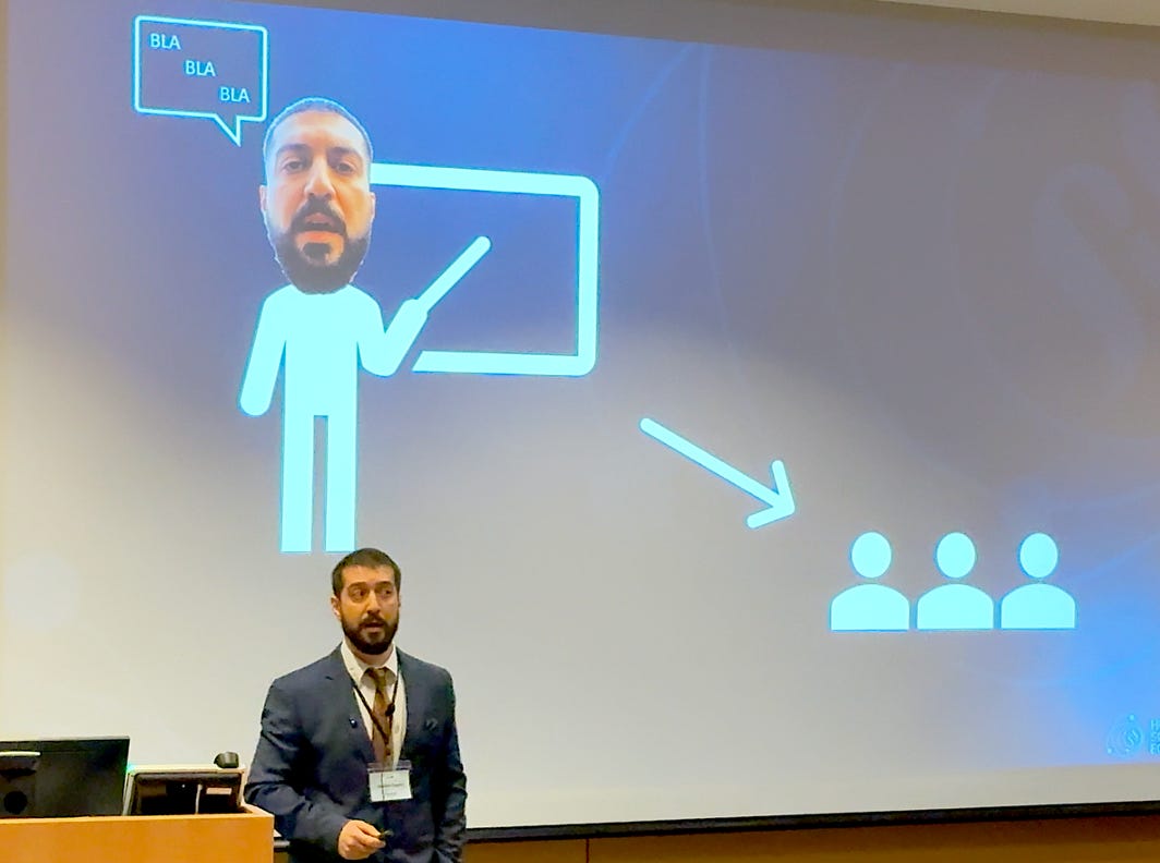 A moment of levity while presenting my work on memory/consciousness back in August at an international science conference. A moment of levity while presenting my work on memory/consciousness back in August at an international science conference.