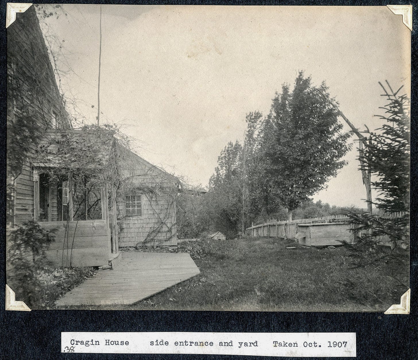 Cragin house yard