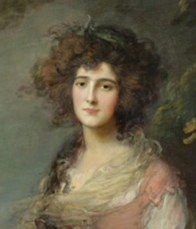 Mrs. Richard Brinsley Sheridan, Thomas Gainsborough, 1785 - 1787, Oil on Canvas, National Gallery of Art
