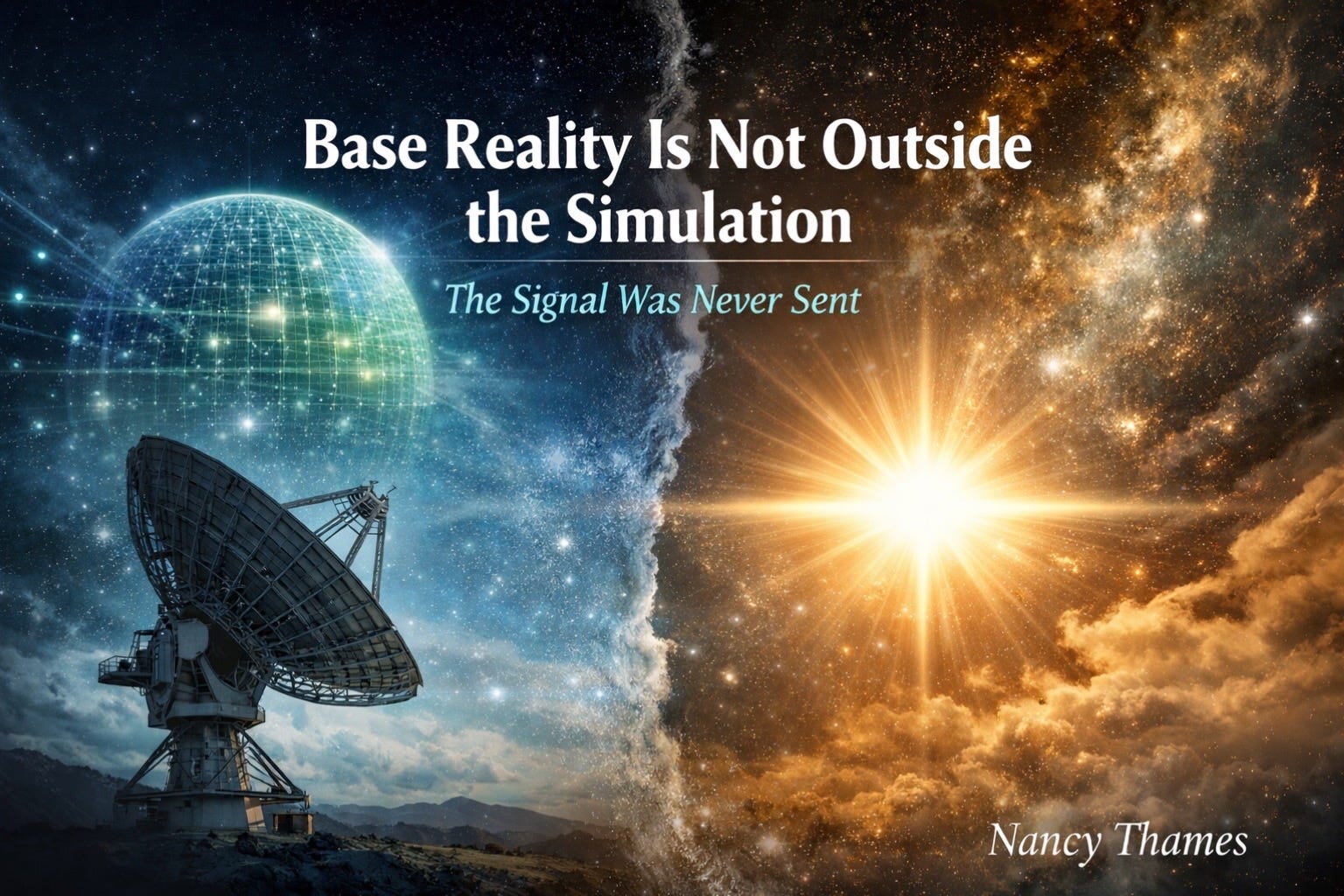Base Reality Is Not Outside the Simulation