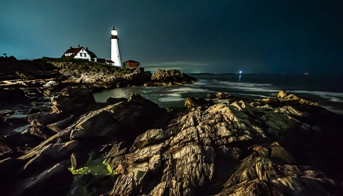 Stunning Images from the Dark: America's Lighthouses at Night