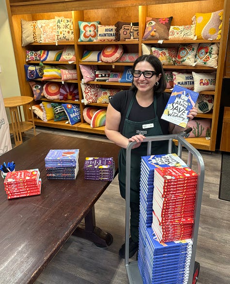 Lian Dolan on book tour with Abigail and Alexa Save the Wedding 