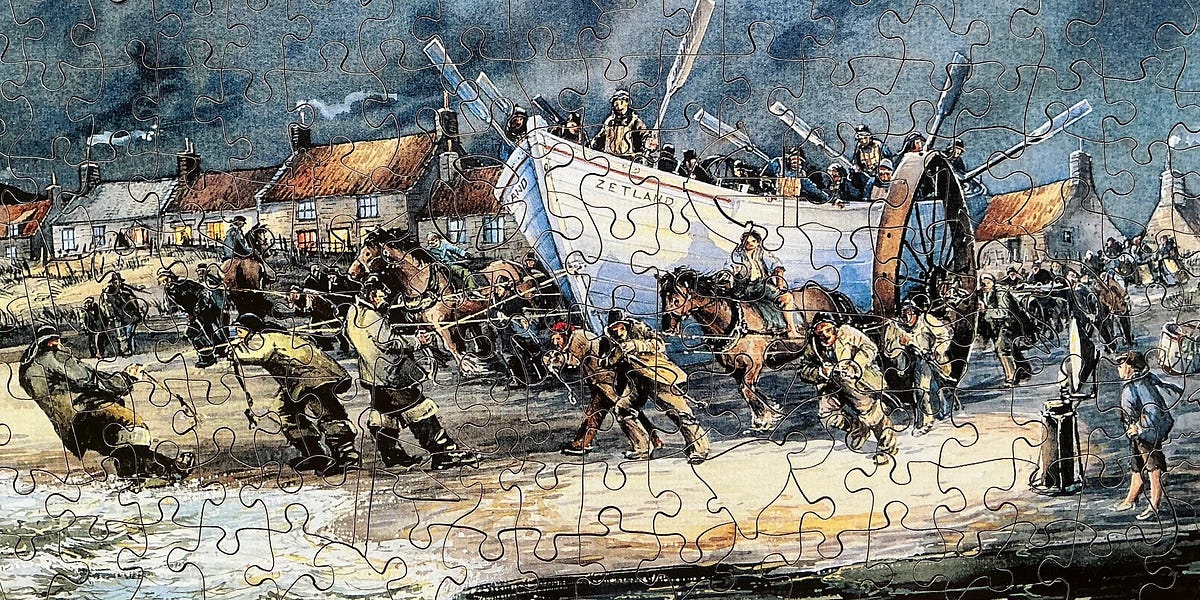 49. Wentworth puzzle binge #4: Zetland lifeboat at Redcar: